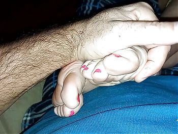 Giving her a foot rub got out of hand